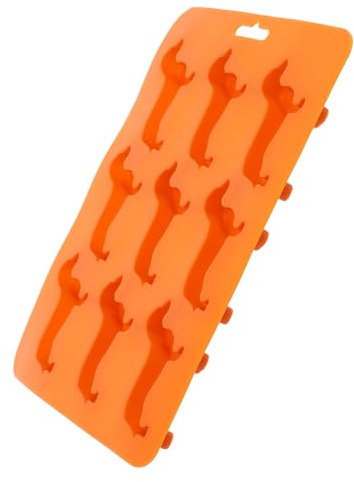 COLLBATH Moule à Glaçons Teckel En Silicone Souple 22x16x1,8 Cm, Flexible Et Antiadhésif, Pour Préparation De Glace Et Pâtisserie, Présent Original Pour Amoureux Des Chiens, Lot Unique