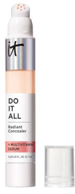 IT Cosmetics Radiant Concealer with Medium Coverage, Enriched with Vitamins B3, B5 and E, Do It All Concealer, Shade: Fairest Neutral, 7ml