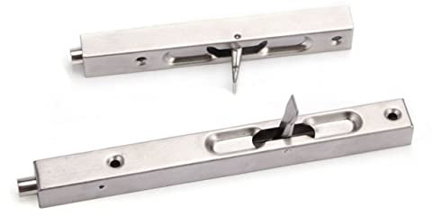Gadpiparty Cerradura De Acero Inoxidable Pestillo Invisible Para Puertas Dobles Seguridad Para Hogar y Oficina