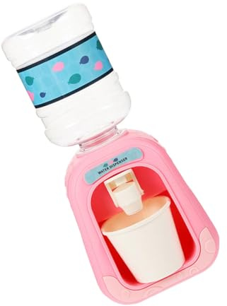 FELTECHELECTR Dispensador De Agua Pequeño para Casa De Muñecas, Mini Simulación Rosa, Accesorio Decorativo para Juegos Infantiles, Modelo Realista Portátil para Dormitorio,