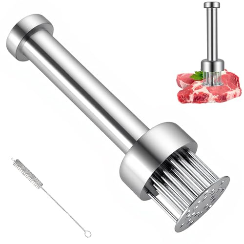 Stainless Steel Meat Tenderizer Tool, Meat Tenderiser Needle Mallet for Kitchen Cooking Beef, Chicken Breasts, Steak, Pork, Meat Pounder Hammer
