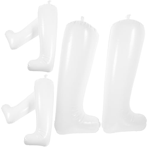 VILLCASE 3 Pairs Inflatable Boot Stretcher Thickened 32cm PVC Inserts Medium-High Curved Boot Shaper Shoe Trees to Maintain Shape and Support Wide Feet