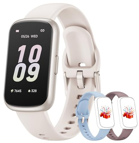 BOALZETD Smartwatch Damen Herren - 3 Armbänder, 1,47'' Klein Fitnessuhr als Fitness Tracker Aktivitätstracker Pulsuhr SpO2 Schlaftracker Schrittzähler Sportuhr für Android iOS, Polarstern