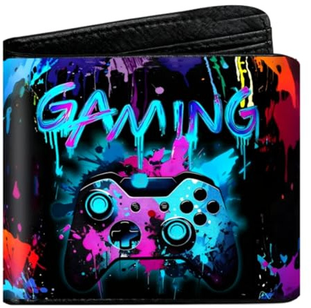 Xheanxu Teenage Boys Cool Wallet - PU Leather Wallet for Teens with Zipper Coin Pocket & Card Slots, Durable Boys Wallets for 9-12 Year Olds, Teenagers Perfect for School & Outings (A)