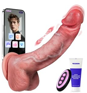 AI Sync Dildo Realista Vibradorador Mujer Juguetes Eróticos-9 * 9 Función De Vibración y Telescópica Calefactores, Pene Realista Consoladores .. Para Mujer Vibrador Juguetes Eróticos Para Pareja