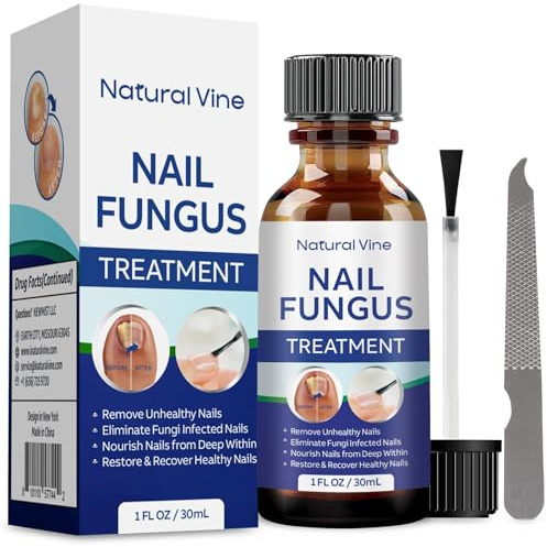 Toenail Fungus Treatment Extra Strength: Nail Fungus Treatment for Toenail and Fingernails - Fungus Nail Treatment Liquid with Plant Extract Ingredients 30mL
