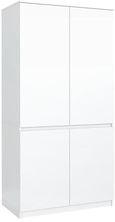 meble masztalerz Armario 90 cm, 4 Puertas, Blanco