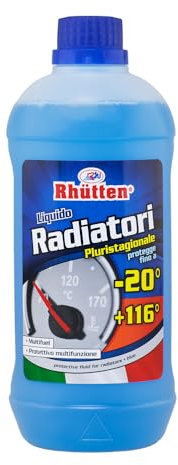 Liquido Radiatori -20°C, Liquido Permanente Tradizionale Blu a Base Glicolica, 1L