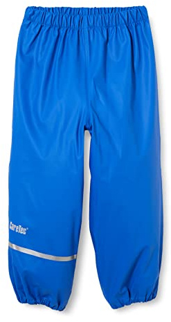 CareTec Regnbyxor för pojkar, PU-W/O fleece regnbyxor, Havsblå (706), 122