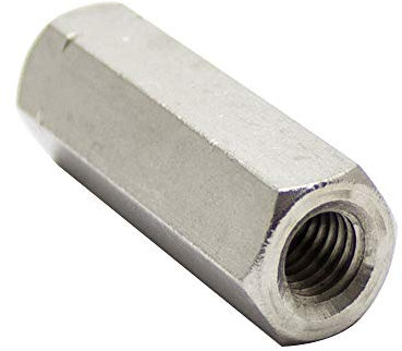 D´s Items | Sechskantmuffen - M6x40 - Edelstahl A2 - [10 Stück] - | Gewindemuffen in Sechskant-Ausführung V2A | Verbindungsmuttern | Langmuttern | Distanzmuttern