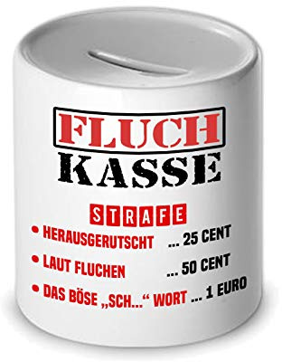 Spardose/Fluchdose - Strafkasse - Zahle eine Strafe fürs Fluchen