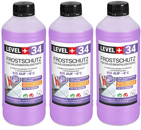 3 L Frostschutz für Bauzementklebstoffe | Zementkleber Fliesenkleber für thermische Isolierklebstoffe RM34