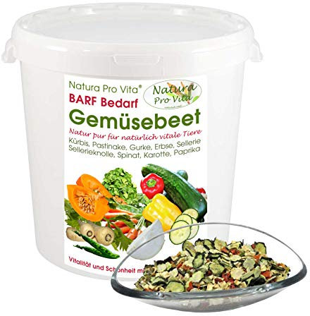 Barfgemüse Hund Gemüsemix glutenfrei getreidefrei ohne Chemie Barf Gemüse Hund nährstoffreiche Gemüsemischung Deutscher Anbau Natura ProVita 1kg