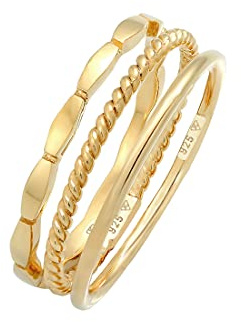 Elli Ring Damen Band Stacking Trio Basic Minimal Zeitlos Blogger 925 Silber