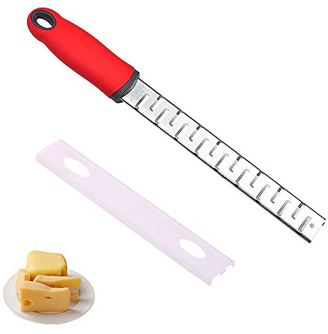 Rallador Queso Cocina, ZoneYan Queso Zester, Rallador Afilado Acero Inoxidable, Rallador Nuez Moscada, Rallador Cítricos, Rallador Ajo, Rallador Afilado Cocina, Rallador Chocolate (3)