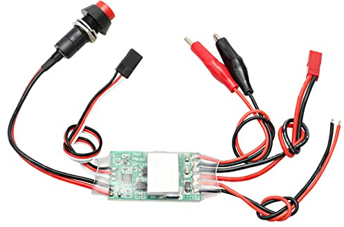 1PCS Universal Glow Plug Ignitor Remote Control/One-Key Start Mode Electronic Driver Switch Support 5-12V Receiver for RC Nitro Engine Car Truck