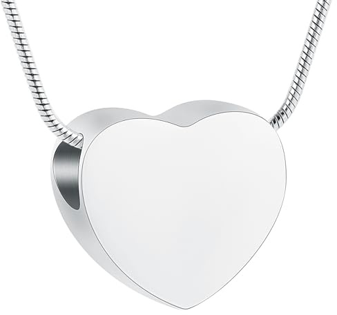 VCCWYQK Pfote drucken Herz Urne Halskette für Asche für Frauen Männer Einäscherung Schmuck Memorial Keepsake Halskette für Hund/Katze Asche