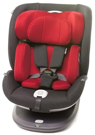 4BABY VEL-FIX RWF kindersitz I-size (40-150 cm) Autositze Kinderautositze ISO-FIX (0-36 kg) 360 Grad drehbar (Rot)