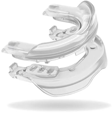 Eljeczt 2 Stücke Verstellbarer Mund Mit Silikon-Anti-schnarch-gerät Snore Stopper Einstellbares Schnarch Mundstück Tragbare Mouth Guard Device Zähneknirschen Verhindern Sleep Aid