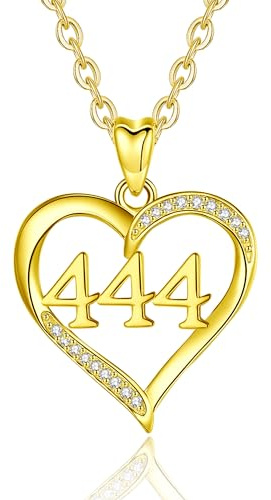 INFUSEU ängelnummer kedja, 925 silver flerfärgad berlock nummer ängel Lucky nummer berlock halsband 111 222 333 444 555 666 777 888 999 lyckohänge chokersmycke för kvinnor, Sterlingsilver
