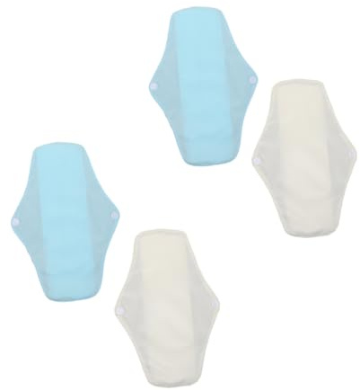 MAGICLULU Assorbenti Mestruali 4 Pezzi Lavabili a Rete Traspirante Colore Casuale Morbidi e Riutilizzabili per Donne, per Sport e Viaggi