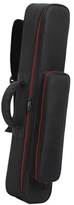 Luwecf Saxophone Storage Bag Handbag Portable Lightweight Soprano Saxophone Case Sax Gig Bag for Gig Instruments Flute Straight Sax, S
