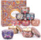 Lot de 9 bougies parfumées, cadeaux pour femme bougie d'aromathérapie, cire de soja naturelle, cadeau pour soulager le stress, détendre le corps, Noël, anniversaire, salle