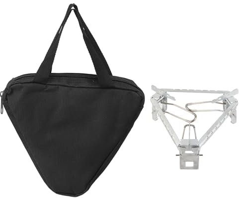 Support de casserole de camping, support de support de casserole de cuisinière à gaz pliable 15,5 cm-19,2 cm, trépied de camping, support de cuisson à feu ouvert pour accessoire