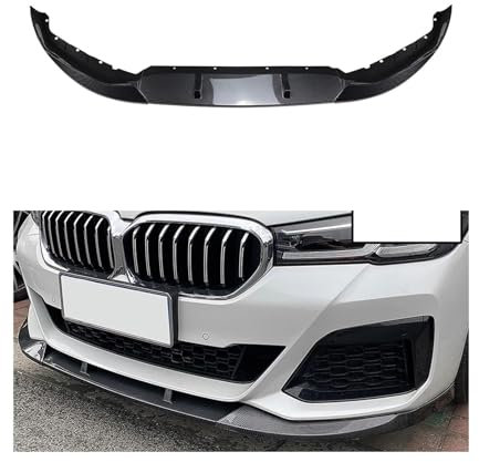 ZWBC Auto Frontlippe Spoiler für BMW Serie 5 G30 LCI M Sport 525i 530i 540i 2020-2023,Frontstoßfänger Lippen Körper Autoteile, Antikollisionsschutz, Frontspoiler Protector Splitter Kit