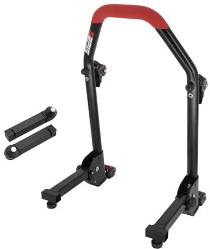 SEFIS M20U Motorradständer Set Vorderrad Motorradheber Serviceständer Front Motorrad montageständer vorne Motorrad ständer Set Motorrad aufbocken klappbar (Dorn)