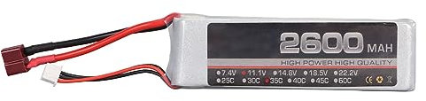 Lybunair 11,1 V 35 C 2600 mAh 3S RC Lipo für Vorlagen für FPV-Renndrohne, Quadrocopter, Hubschrauber, Flugzeug und RC-Boot (T-Stecker)