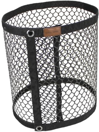 Milageto Camping Hanging Rack Net Organizer Mesh Wear Resistant Hamper Waterproof Outdoor Trash Can Folding Trash Bin for Picnic BBQ