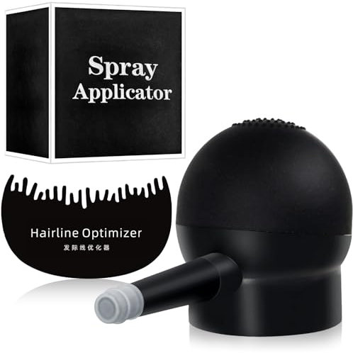 Dongcill Applicatore di Fibre per Capelli Fibre di capelli Spray Applicatore Pompa con Pettine per Capelli Per Coprire le zone calve, diradare i capelli e creare volume naturale