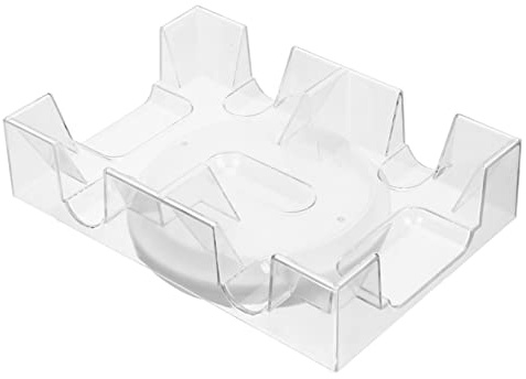 JOINPAYA Spelkortshållare Med Roterande Design Kortlekshållare i Plast Med Kapacitet Praktisk För Organisering Kortlekar Och Kortspel Present För Spelälskare