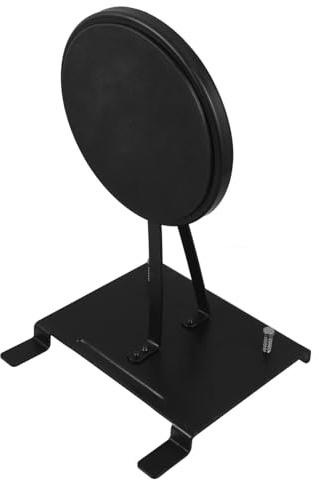 Kisangel Bassdrum Übungspad Doppelpedal Fußpedalpad aus Metall Schlagzeug Übungspad für Doppelfußmaschine Rutschfestes Kickdrum Trainingspad für Schlagzeuger Zufällige Farbe