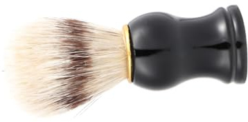 NIYANGLE Pinceau à Raser pour Homme Noir Brosse à Barbe et Moustache Brosse à Rasage