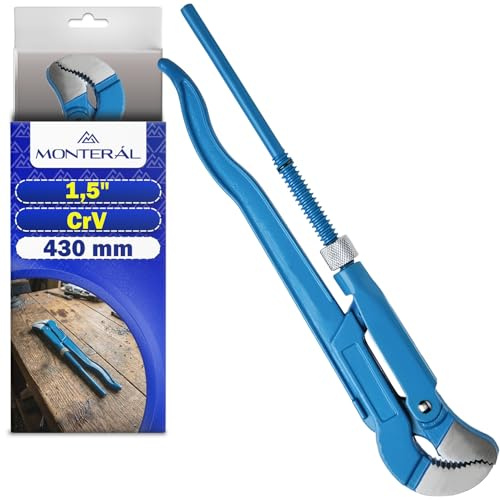 Llave para Tubos 1,5 Tipo S 430mm - Llave Pico Loro Acero CromoVanadio CrV | MONTERAL