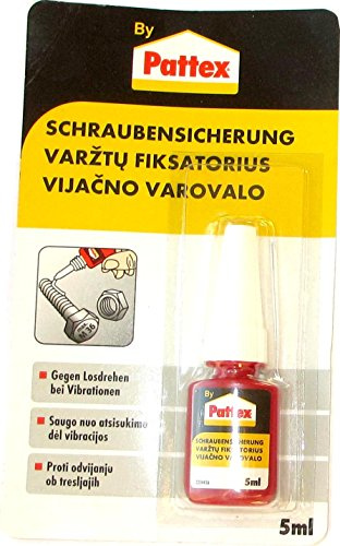 Pattex Schraubensicherung 5 ml - Silikon - Flüssig - Schraubensicherung - Adhesiv - Rot