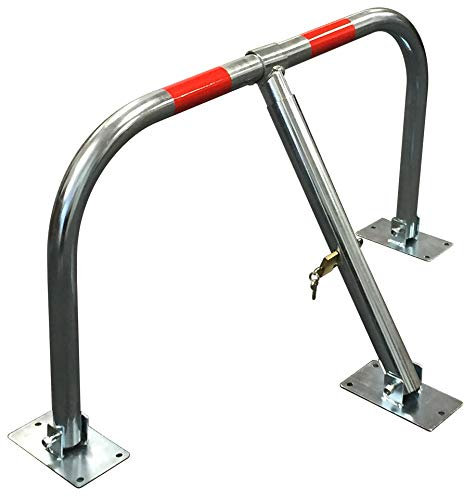 Streetwize Hardened A3 Steel Folding Parking Barrier, 80cm Width, 3 Pad Lock Keys (Bolts Included)