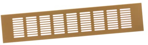 80x400mm Air Vent Cover - Aluminium Ventilation Grille - Gold Furniture Grill for Door, Wardrobe, Radiator