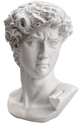zamonji 15cm Kunstharz Michelangelos David Büste Statue