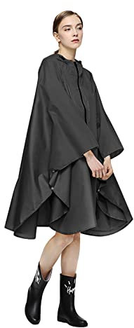 LAMA Mode Regenponcho Unisex Regenmantel Atmungsaktiv Regencape Leicht Regenjacke Regenschutzbekleidung Raincoat als Picknickdecke Sonnensegel für Herren Damen Fahrrad Motorrad Wandern Camping Reisen