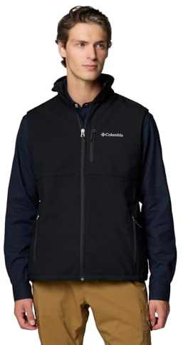 Columbia Men's Ascender II Softshell Vest, Black, Small