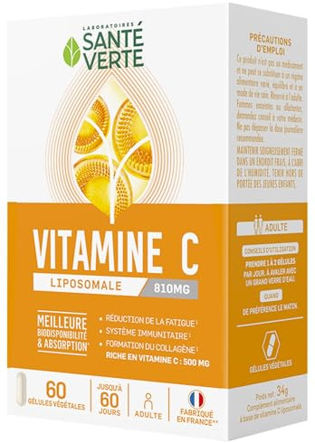 Santé Verte Vitamine C Liposomale 60 Gélules Végétales