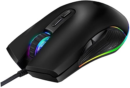 Veemoon Type-c Gaming Mouse 7 Keys Rgb Optical Wired USB Mouse for Computer Laptop Games