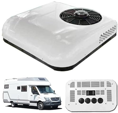 Unidad de aire acondicionado portátil ligera para caravana, camión, caravana y vehículo, aire acondicionado para caravana, autobús, camión