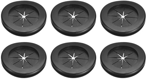 QUARKZMAN 6pz Passacavo 1-5/8(42mm) ID 2(50mm) Guarnizione per Cavi Passacavo in Gomma Gommini Passacavo Elettrico per Firewall Guarnizione per Cablaggio Elettrico, Nero