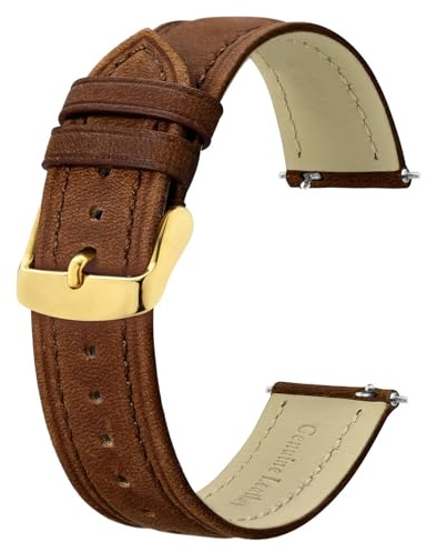 BISONSTRAP Extra Lange Armband 18mm 20mm 22mm 24mm, Leder Uhrenarmband für Herren, XL Ersatzarmband für Große Handgelenke