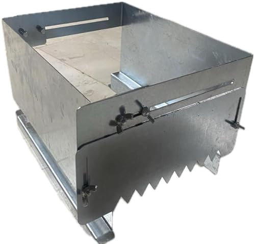 Esparcidor de mezcla para ladrillo extensible -Llana dentada para mortero regulable - Herramienta de albañilería -Extensible desde 8 cm hasta 20,5mm -Capacidad máxima 6L - Cajón dentado para ladrillos