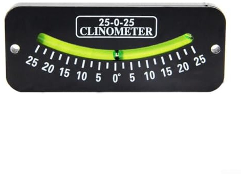 Tragbares Clinometer, Marine Trail Neigungsmesser Segeln Clinometer für Segelboote, Yachten und Fischerboote (25 Grad)